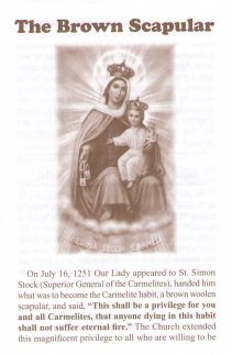 The Brown Scapular leaflet