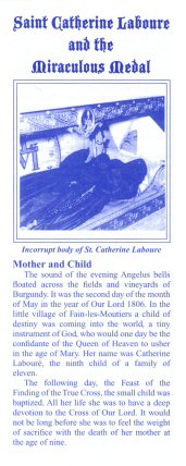 St. Catherine Laboure & The Miraculous Medal - brochure