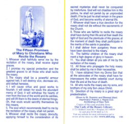 The 15 Promises for Praying the Rosary