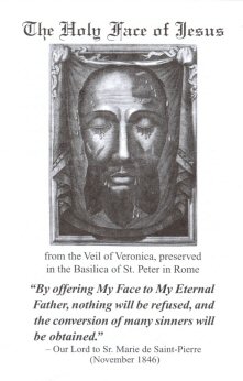 The Holy Face of Jesus leaflet
