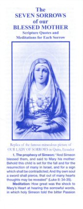 The Seven Sorrows of our Blessed Mother - brochure