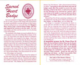 Sacred Heart Badge Card