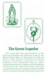 The Green Scapular Leaflet †