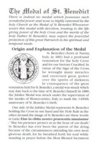 St. Benedict Medal Leaflet †