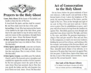 Prayers to the Holy Ghost †
