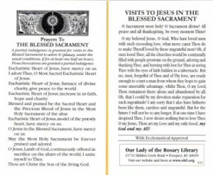 Prayers to the Blessed Sacrament †