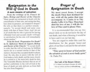 Resignation to God's Will in Death †