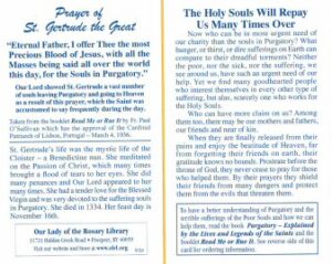 Prayer of St. Gertrude the Great †